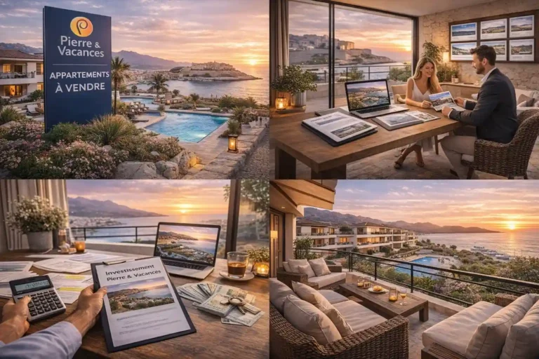 Investissement Pierre et Vacances avec résidence touristique vue mer, gestion locative et analyse de rentabilité immobilière en bord de Méditerranée