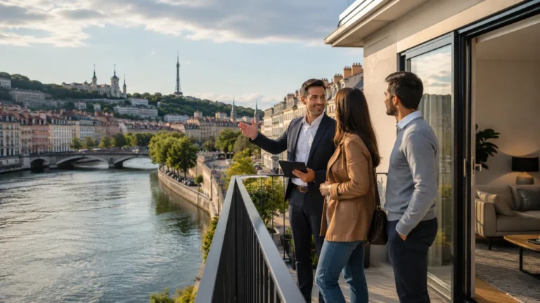 Visite d’un appartement à Lyon avec vue sur la ville pour un investissement locatif