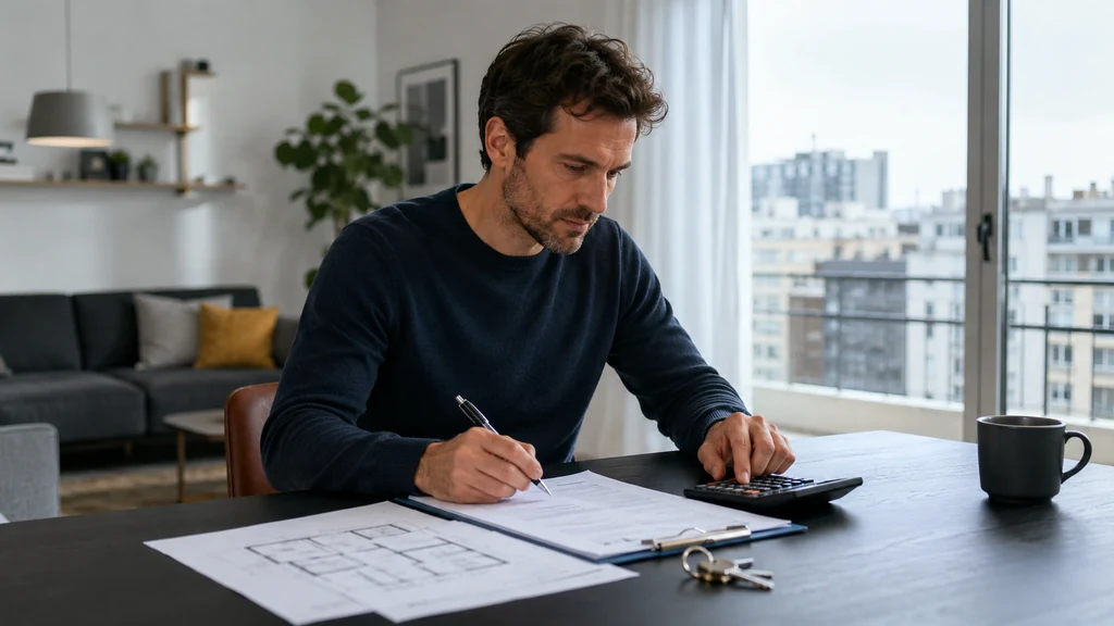 Propriétaire calculant le plafond de loyer Pinel 2025 dans un appartement moderne