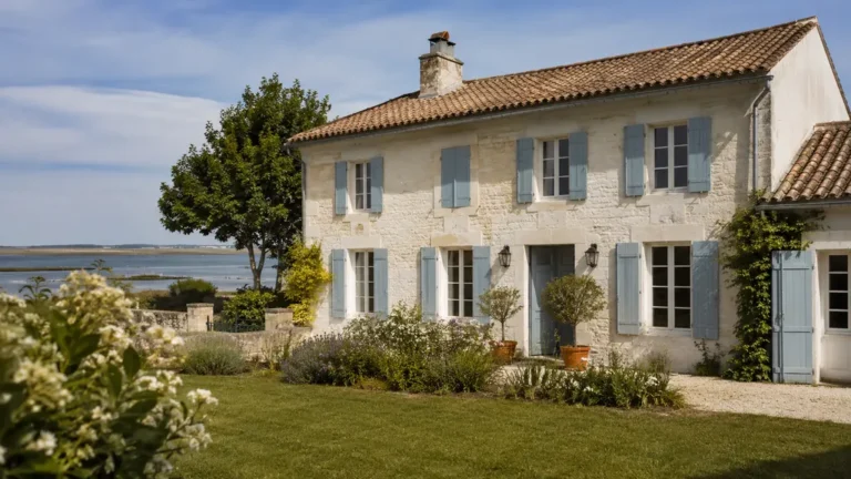 Maison charentaise avec jardin près du littoral en Charente-Maritime